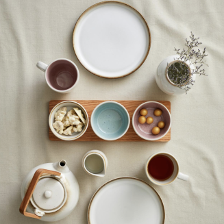  Stoneware jug with strainer Bitz Cream 1.2l - 3