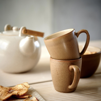  Stoneware jug with strainer Bitz Cream 1.2l - 2