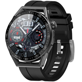 Smartwatch  Rubicon RNCE88-1 Czarny- Czarny Pasek Silikonowy + Czarny Pasek Skórzany - 3