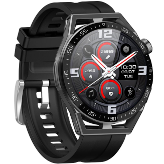 Smartwatch  Rubicon RNCE88-1 Czarny- Czarny Pasek Silikonowy + Czarny Pasek Skórzany - 4