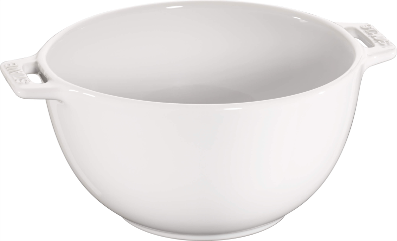  Staub bowl with two handles - 18 cm, white