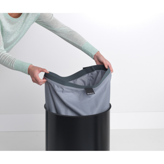  Brabantia laundry basket with cork cover, black, 60 liters - 4