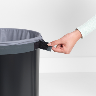  Brabantia laundry basket with cork cover, black, 60 liters - 3