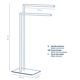 Stojak na ręczniki Kela Style Chrome - 6