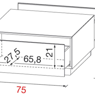  Munari coffee table with drawers, 4 colors - 4