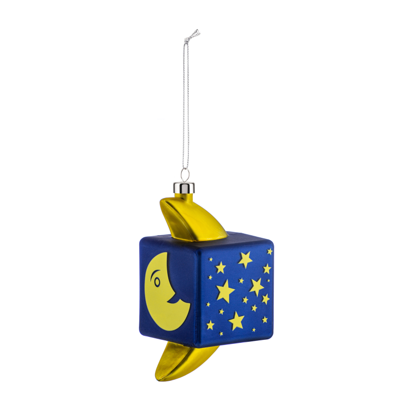 Alessi Mooncube Christmas bauble