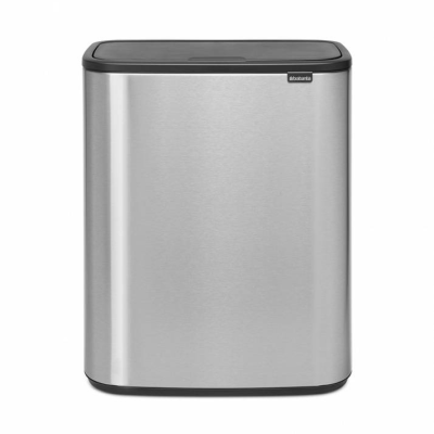 Brabantia Bo Touch Bin 60l, brushed steel