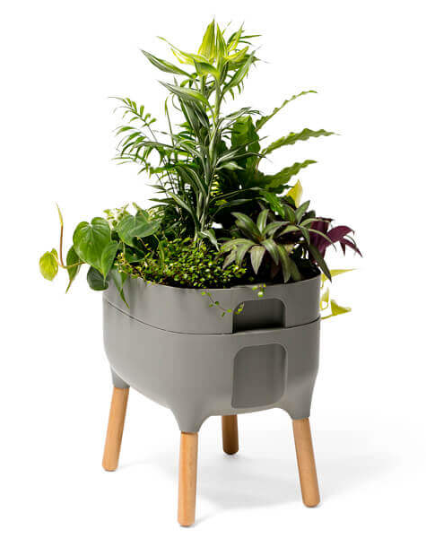 Kwietnik Plastia Urbalive 48x50x38 cm szary