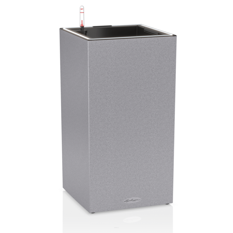 Lechuza Canto Stone 30 LED flowerpot, stone gray column