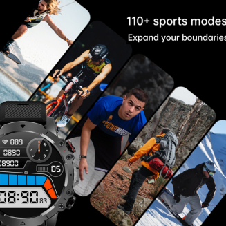 Smartwatch Męski Rubicon RNCF18-1 BLACK Bransoleta + Pasek - 10