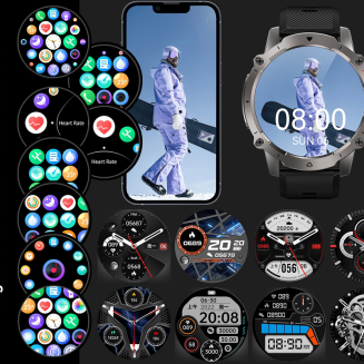 Smartwatch Męski Rubicon RNCF18-1 BLACK Bransoleta + Pasek - 8