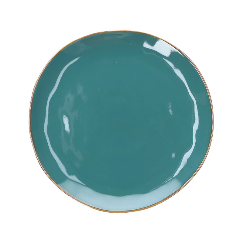  Rose&Tulipani | Set of 2 round Concerto Ottanio platters - Blue-green, 32 cm