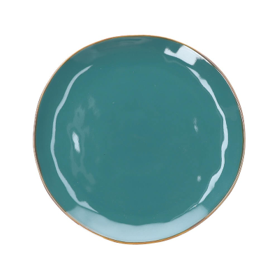  Rose&Tulipani | Set of 2 round Concerto Ottanio platters - Blue-green, 32 cm