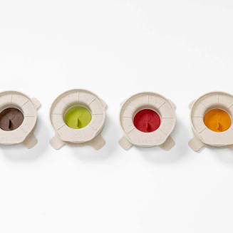 PLASTIA Pokrywa fermentacyjna 11 cm brązowy - 2