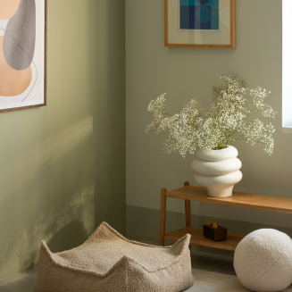  Wigiwama Square Ottoman Biscuit Children's Pouf - 5