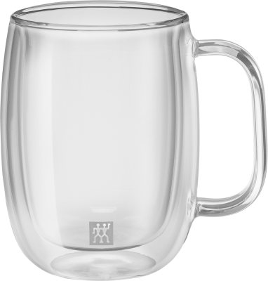  Set of two Zwilling Sorrento coffee glasses with handle - 355 ml