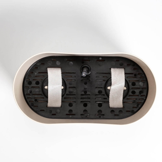 PLASTIA TOLITA Donica samonawadniająca prostokątna z wkładem 31x16 cm szary - 2