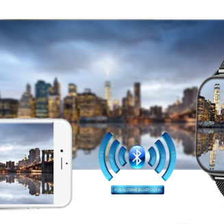 Smartwatch Gravity GT15-4 Niebieski Pasek Silikonowy + Tytanowa Bransoleta - 21