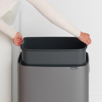 Brabantia Bo Touch Bin 60l platinum - 8