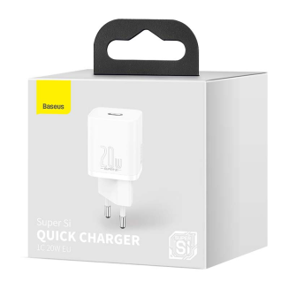 Ładowarka sieciowa Baseus Super Si Quick Charger 1C 20W (biała) - 8
