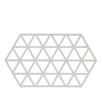  Zone Denmark Triangles Warm Grey Dish Mat 24x14 cm