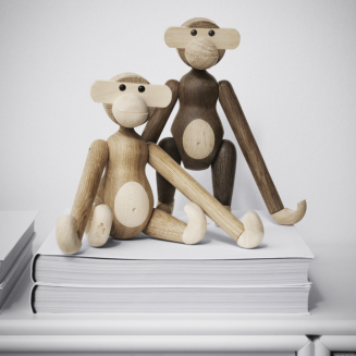  Wooden figurine Kay Bojesen Monkey oak small - 5
