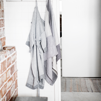  Lapuan Kankurit Kaste gray hooded bathrobe M - 4