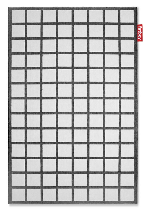  Outdoor rug Fatboy Carpretty Grand Checky Black/White 200x290 cm