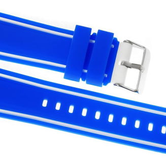 Pasek silikonowy NIEBIESKO-BIAŁY U14-22-10 - 4