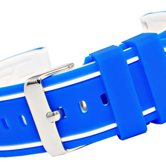 Pasek silikonowy NIEBIESKO-BIAŁY U14-22-10 - 2