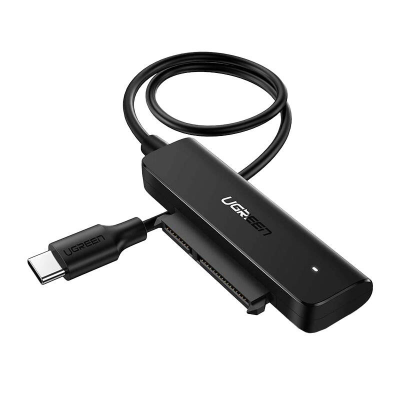 Adapter UGREEN  AV144 USB-C 3.0 do dysku SATA 2.5", 50cm (czarny)