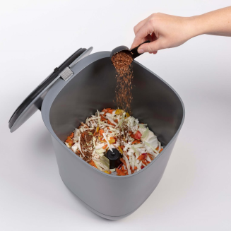 Kompostownik Plastia Bokashi szary + mieszanka 600g - 4