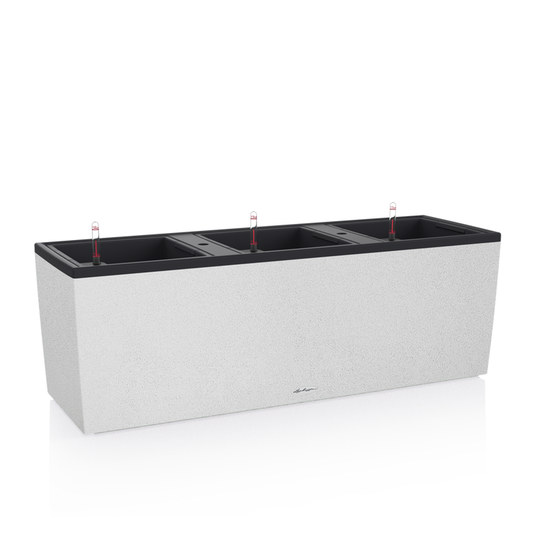  Lechuza Trio Stone flowerpot 30 light gray