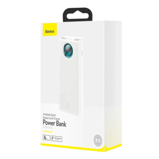 Powerbank Baseus Amblight 30000mAh, 4xUSB, USB-C, 65W (biały) - 8