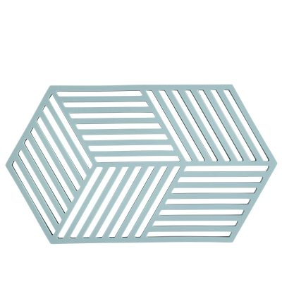  Zone Denmark Hexagon Blue Fog Dish Mat 24x14 cm