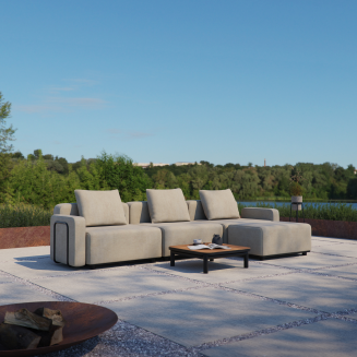 Sofa ogrodowa SACKit Cobana Lounge Sofa 3 Seater Kirra Sand - 2