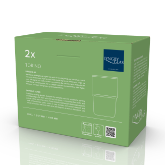 Szklanki do napojów Lyngby Glas Torino Green 400 ml - 2 szt. - 2