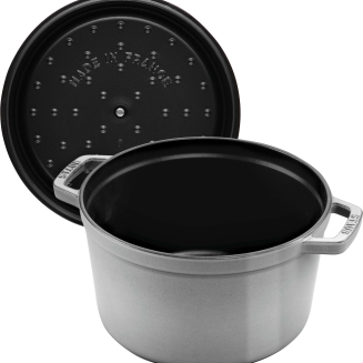  Round high cast iron pot Staub - 4.8 ltr, graphite - 2