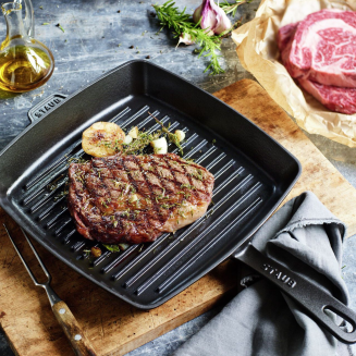  Staub square cast iron grill pan - 30 cm, Black - 4