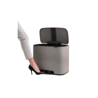 Brabantia Bo 11+11+11l Mineral Concrete waste bin - 5