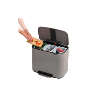 Brabantia Bo 11+11+11l Mineral Concrete waste bin - 9