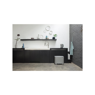 Brabantia Bo 11+11+11l Mineral Concrete waste bin - 10