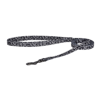 Zestaw spacerowy Dogness smycz 1,5m+szelki dla psa (czarno-biały) - 3