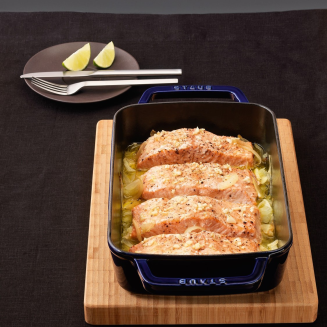  Staub rectangular ceramic platter - 1.1 ltr, blue - 2