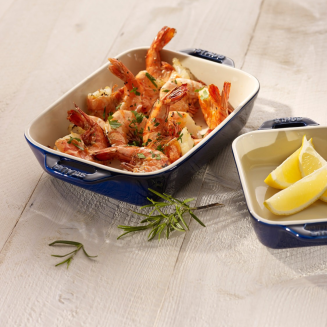  Staub rectangular ceramic platter - 1.1 ltr, blue - 3