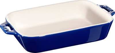  Staub rectangular ceramic platter - 1.1 ltr, blue