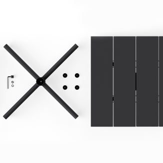 Stolik ogrodowy Fatboy Fred's Square Bistro Table Anthracite - 4