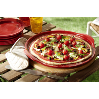  Emile Henry red pizza baking stone - 7