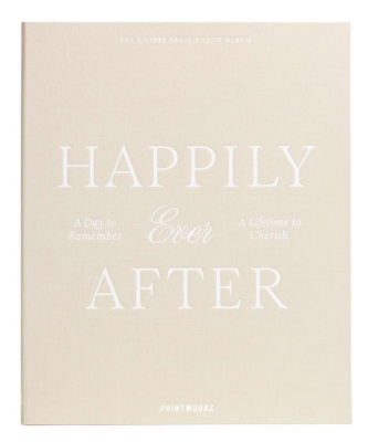Ślubny album na zdjęcia - Happily Ever After L beżowy | PRINTWORKS