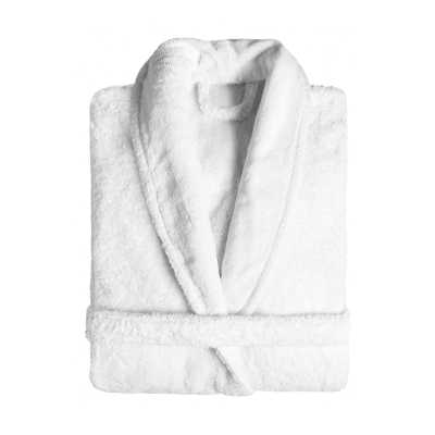  Graccioza Long Double Loop White bathrobe